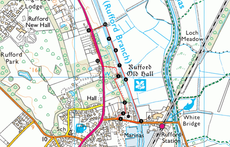 Rufford Old Hall Circular Walk